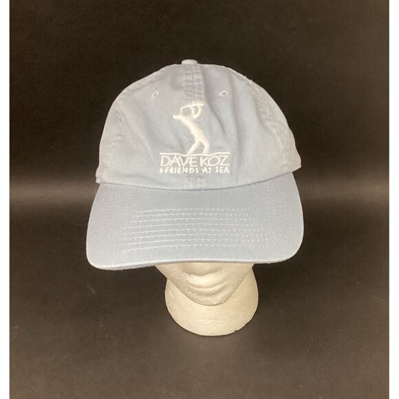 Dave Koz Cruize -Friends At Sea -Jazz -Powder Blue -Adjustable Hat - 100% Cotton - Picture 1 of 9